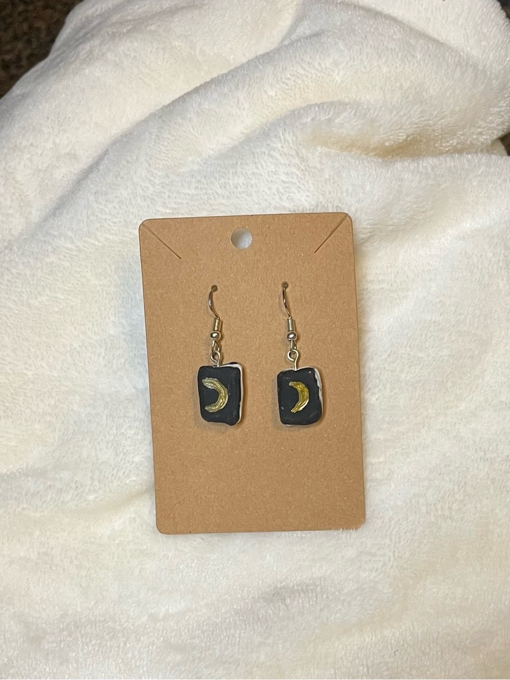 Handmade Polymer Clay Spellbook Earrings Great for Halloween